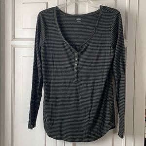 Green striped long sleeve